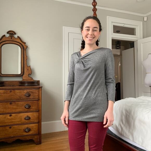 The Limited Grey/Silver Top, Size S - Picture 1 of 6